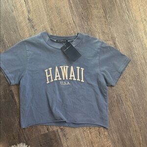 Brandy Melville Blue Hawaii U.S.A. T-Shirt